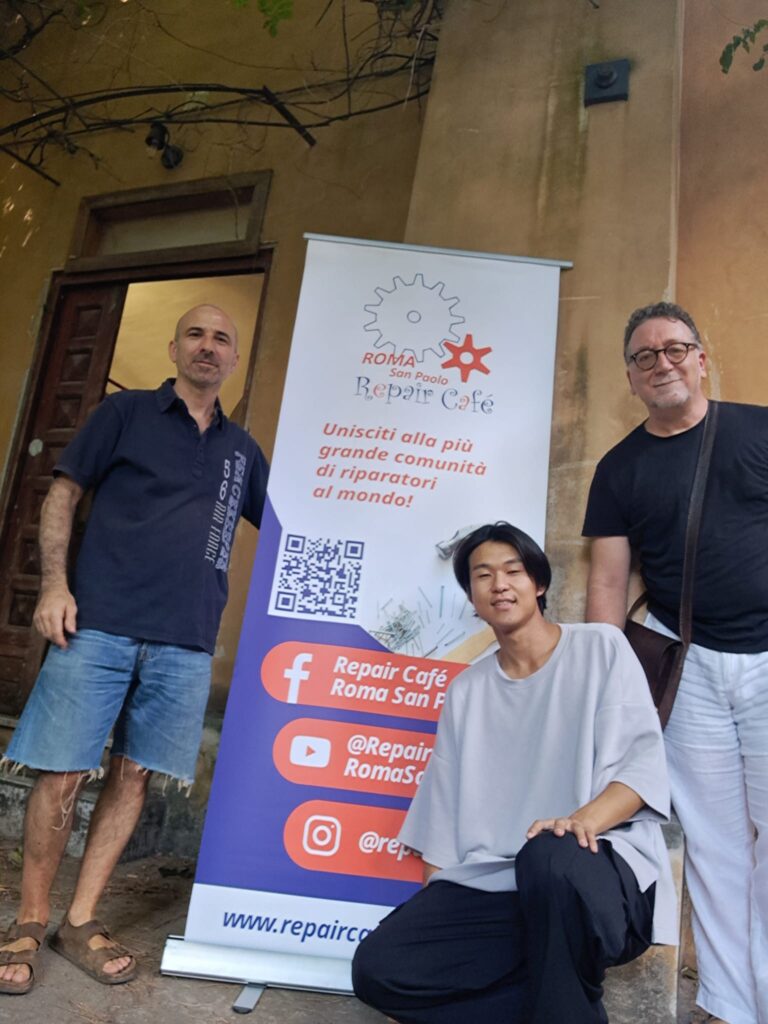 Il nostro ospite alla sede del Repair Café di Roma San Paolo